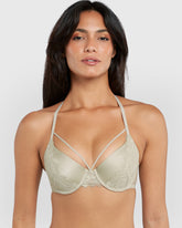 Isla & Evie Obvious Lightly Lined Full Coverage Bra Green / 34B